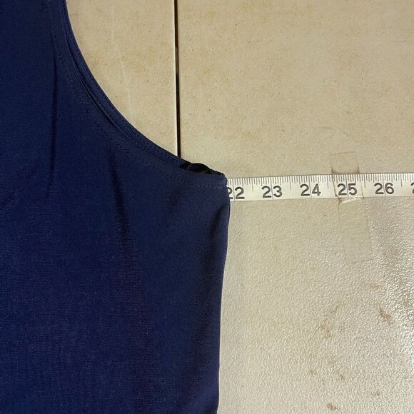 By Design Blue Stretchy Sleeveless Tank Top Blouse XL - Picture 4 of 6